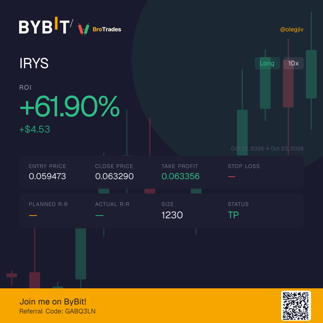 IRYS trade card